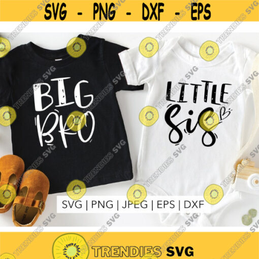Big Bro Little Bro SVG Big Brother Little Brother SVG Matching shirts png Cutting Files for Cricut and Silhouette.jpg