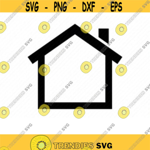 Big Home SVG. House Frame SVG. House Outline. House Cutting file. House Silhouette. House Clipart. Real Estate Svg. House PDF. House Print.