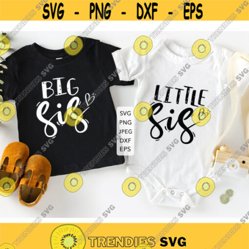 Big Sis Little Bro SVG Big Sister Little Brother SVG Matching shirts png Cutting Files for Cricut and Silhouette.jpg