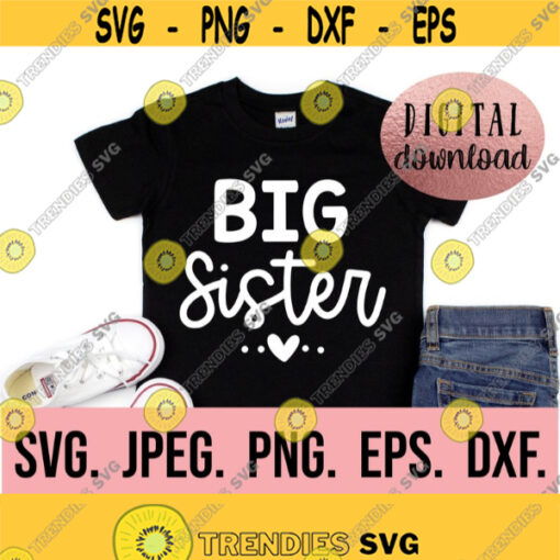 Big Sister SVG Promoted to Big Sister New Baby SVG Sibling SVG Big Sister To Be Cricut File Instant Download Sister Training Design 720