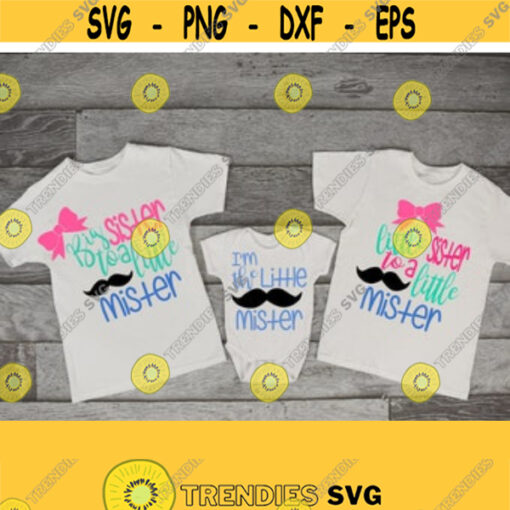 Big Sister SvgMiddle Sister SvgLittle SIster SvgLittle Mister SvgSiblings T Shirt Svg Kids Shirt Designs SVG PNG DXF Jpeg Eps Ai