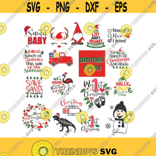 Big christmas bundle svg christmas svg png dxf Cutting files Cricut Funny Cute svg designs print for t shirt quote svg Design 293