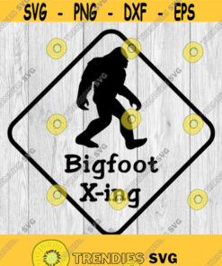 Bigfoot Crossing Big Foot Yeti Sasquatch svg png ai eps dxf DIGITAL FILES for Cricut CNC and other cut or print projects Design 188
