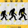 Bigfoot Family Big Foot Family svg png ai eps dxf DIGITAL FILES for Cricut CNC and other cut or print projects Design 407