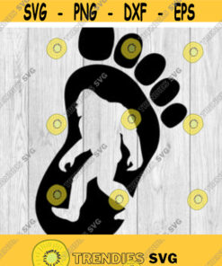 Bigfoot Foot Big Foot Foot Yeti Foot Sasquatch svg png ai eps dxf DIGITAL FILES for Cricut CNC and other cut or print projects Design 1
