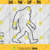 Bigfoot Outline Big Foot Yeti Sasquatch svg png ai eps dxf DIGITAL FILES for Cricut CNC and other cut or print projects Design 187