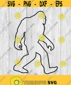 Bigfoot Outline Big Foot Yeti Sasquatch svg png ai eps dxf DIGITAL FILES for Cricut CNC and other cut or print projects Design 187