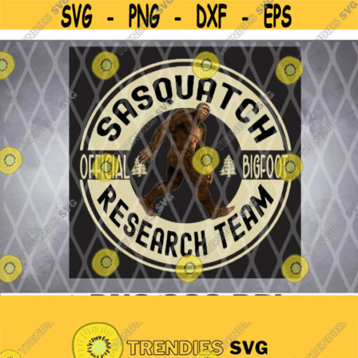 Bigfoot Research Team Retro Vintage Sasquatch png Design 247