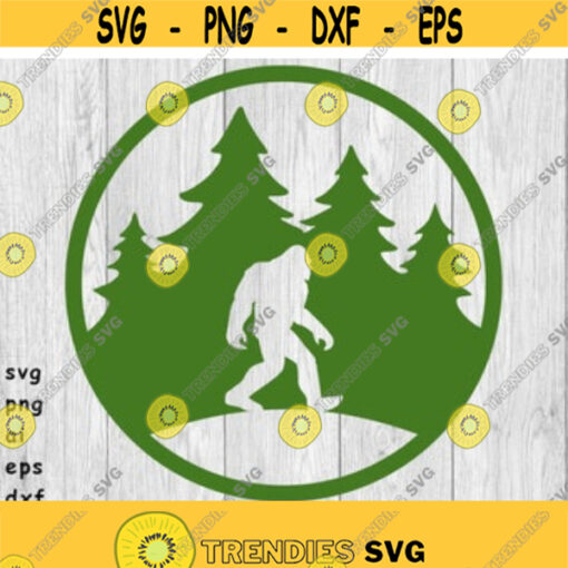 Bigfoot SVG png ai eps dxf files for Auto and Vinyl Decals Printing T shirts CNC Cricut other cut projects Design 76