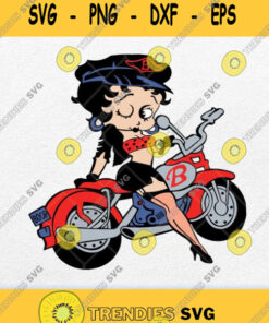 Biker Betty Boop Svg Png