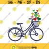 Biking Bicycle Hearts Love Wedding Valentines Day Embroidery Design Monogram Machine INSTANT DOWNLOAD pes dst Design 1039