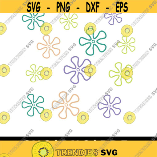 Bikini Bottom Flowers SVG PNG PDF Cricut Silhouette Cricut svg Silhouette svgFlower Svg Flower pattern svg Cute svg Design 2021