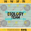 Biology Team svg png jpeg dxf cut file Commercial Use SVG Back to School Teacher Appreciation Faculty Staff Elementary High School 1360
