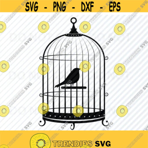 Bird Cage SVG Files Bird Vector Images Clipart Cutting Files SVG Image For Cricut Birdcage Silhouette Eps Png Dxf Clip Art design Design 632