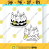 Birthday Cake SVG Files Vector Images Clipart Vinyl Cutting Files SVG Image For Cricut Happy Birthday Eps Png Dxf Stencil Clip Art Design 716