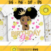 Birthday Girl Svg Princess Birthday Svg Peekaboo Girl Svg Black Princess Svg Afro Princess Svg Dxf Eps Png Design 595 .jpg