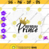 Birthday Prince SVG Birthday Boy Gift Prince Crown Birthday Decoration Banner Little Prince Birthday Shirt Cute Gift For Birthday Boy PNG Design 218