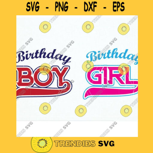 Birthday girl svg Birthday boy svg birthday silhouette file studio3 svg eps dxf png. Birthday iron on Vinyl Tshirt Design Cut files