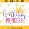 Birthday princess svg baby girl svg birthday svg baby svg png dxf Cutting files Cricut Cute svg designs print for t shirt quote svg Design 713