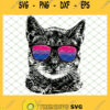 Bisexual Gay Pride Cat Lgbt Sunglasses SVG PNG DXF EPS 1