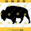 Bison SVG Files For Cricut Bison Silhouette Clip Art Eps Buffalo Bison Png dxf ClipArt Wild Buffalo cnc file Buffalo vector image Design 107