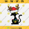 Black Cat Christmas Lights Christmas Svg Merry Christmas Clipart
