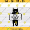Black Cat Social Distancing Expert SVG Funny Cat Lover Quarantine Humor SVG Png Eps Dxf Cricut fileDesign 142 .jpg