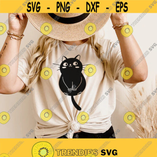Black Cat Svg Cat Svg kitten Svg Cat clipart Svg files for cricut Cat png Cute cat Svg Cat silhouette Svg Cat silhouette Dxf Png Design 147