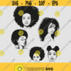 Black Girl Magic Hair Faces Bundle Collection African American SVG PNG EPS File For Cricut Silhouette Cut Files Vector Digital File