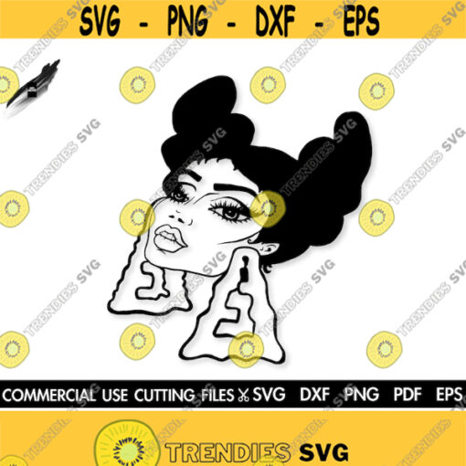 Black Girl SVG Natural Hair Svg Black Woman SVG Black History Month SVG Afro Woman Svg Black Queen Svg Cut File Silhouette Cricut Design 587