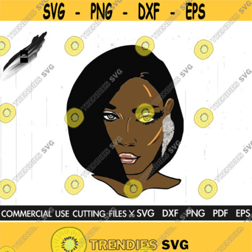 Black Glamour chic Afro SVG Black Woman SVG Black History Month SVG Woman Svg Afro Woman Svg Black Queen Svg Cut File Design 290