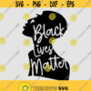 Black Lives Matter Black Women African Woman Profile Face SVG PNG EPS File For Cricut Silhouette Cut Files Vector Digital File