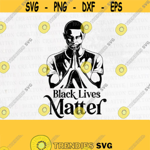 Black Lives Matter Svg Black Man Praying Svg Black American Man Svg Black Man Clipart All Lives Matter Praying svgDesign 142