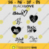 Black Love Bundle Collection SVG PNG EPS File For Cricut Silhouette Cut Files Vector Digital File