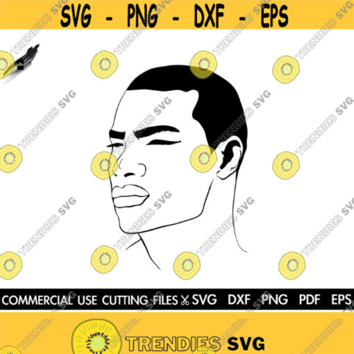 Black Man SVG Man Svg Afro Svg African American Man Svg Cut File Silhouette Cricut Black King Black Father Svg Melanin King Cut File Design 212