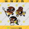 Black Panther Puff Girls SVG PNG Digital File