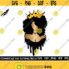 Black Queen Drippin SVG Queen Svg Natural Hair Svg Black Woman SVG Black History Month SVG Afro Woman Svg Cut File Silhouette Cricut Design 239