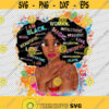 Black Resilient Beautiful Powerful Melanin Queen African American Woman Black Girl Magic Afro Hair Black Women JPG PNG Digital File