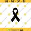 Black Ribbon SVG. Ribbon Cricut. Cancer Ribbon SVG. Ribbon Silhouette. Black Ribbon Mourning Svg. Breast Cancer Day Svg. Cancer PNG. Vector.