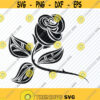 Black Rose Flower 2 SVG Files for cricut Flower Vector Images Clipart Floral Swag SVG Image Eps Png Dxf Rose Stencil Clip Art Wedding svg Design 677