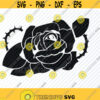 Black Rose Flower 4 SVG Files for cricut Flower Vector Images Clipart Floral Swag SVG Image Eps Png Dxf Rose Stencil Clip Art Wedding svg Design 670