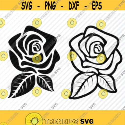 Black Rose Flowers SVG Files for cricut Flower Vector Images Clipart Floral Swag SVG Image EpsPng Dxf Rose Stencil Clip Art Wedding svg Design 96
