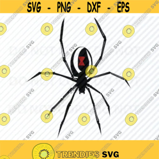 Black Widow Spider SVG Files Vector Images Clipart Spiders SVG Image For Cricut Insect bug Vinyl Cutting dxf Eps Png Clip Art spider Design 151