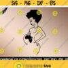 Black Woman Pregnant SVG Pregnant Svg Africa Silhouette Svg New Mom Svg Pregnancy Svg Afro Baby Cut File Silhouette Cricut Design 204