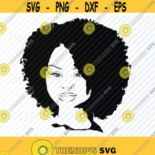 Black Woman SVG 2 African American Afro Silhouette Clip Art afro SVG Files For Cricut Eps Png dxf ClipArt Afro american woman svg Design 157
