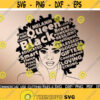 Black Woman SVG Afro SVG Black History Month SVG Black Lives Matter Svg Afro Woman Svg Black Queen Svg Cut File Silhouette Cricut Design 109