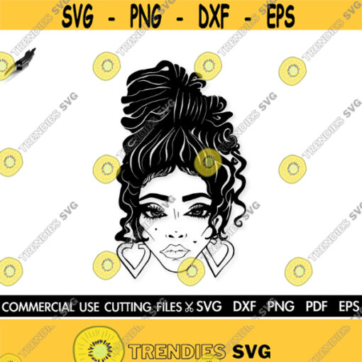 Black woman SVG Locs Svg Dreadlocks Svg Afro Svg Black History Month SVG Afro Woman Svg Black Queen Svg Cut File Silhouette Cricut Design 589