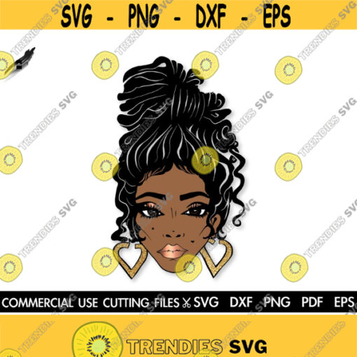 Black woman SVG Locs Svg Dreadlocks Svg Afro Svg Black History Month SVG Afro Woman Svg Black Queen Svg Cut File Silhouette Cricut Design 590