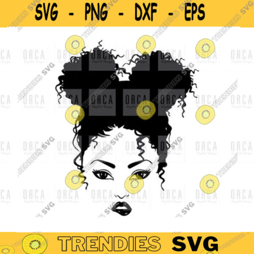 Black woman svg African american svg cuts files for cricut Afro girl silhouette Melanin svg Png digital file 167