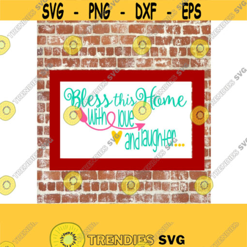 Bless this Home Wall Art Home Framed Art Print Art Home Designs SVG DXF EPS Ai PngPdf Cutting Files